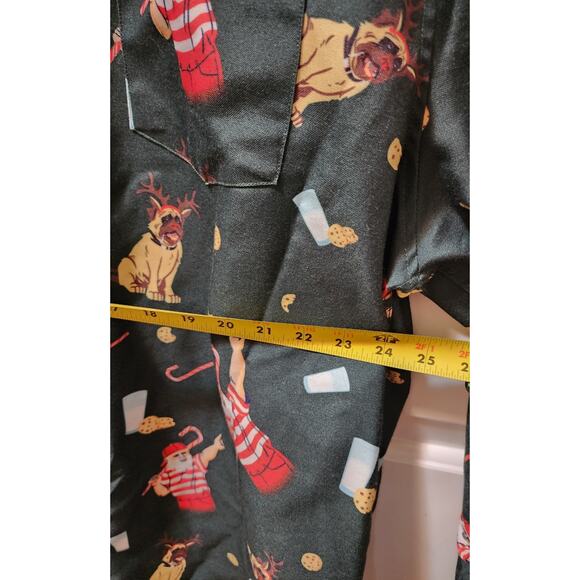 RSVLTS Sandlot Green Button Down Christmas Long-Sleeve Collared Shirt Size XXL - Picture 7 of 9